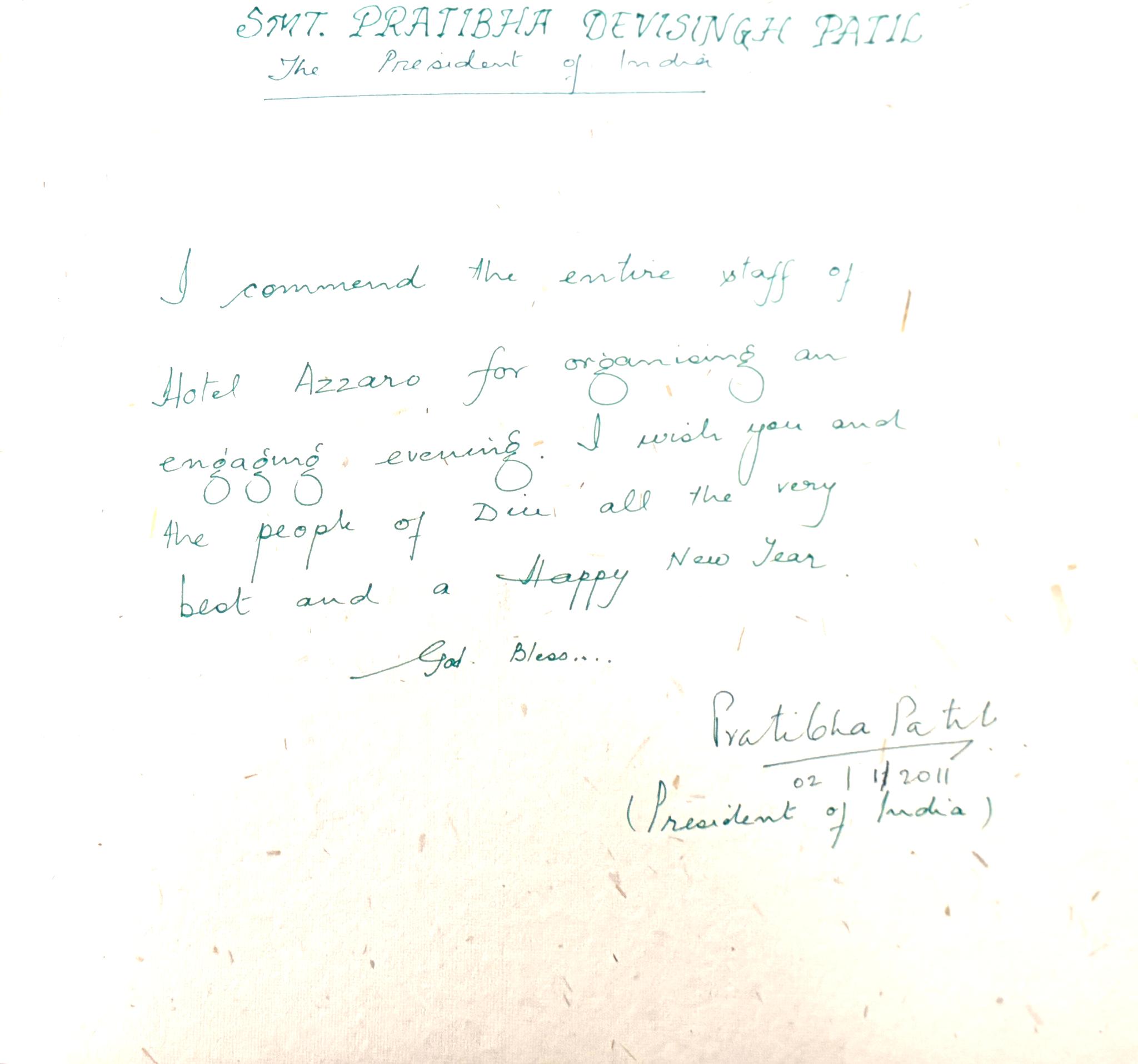 SMT. Pratibha Devisingh Patil's Experience